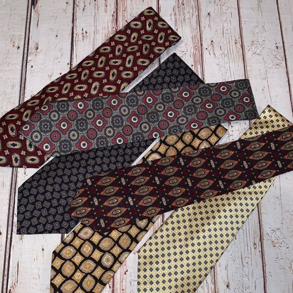 Men’s GAP ties set of 6 NWT NWOT Multi colors - Picture 2 of 6